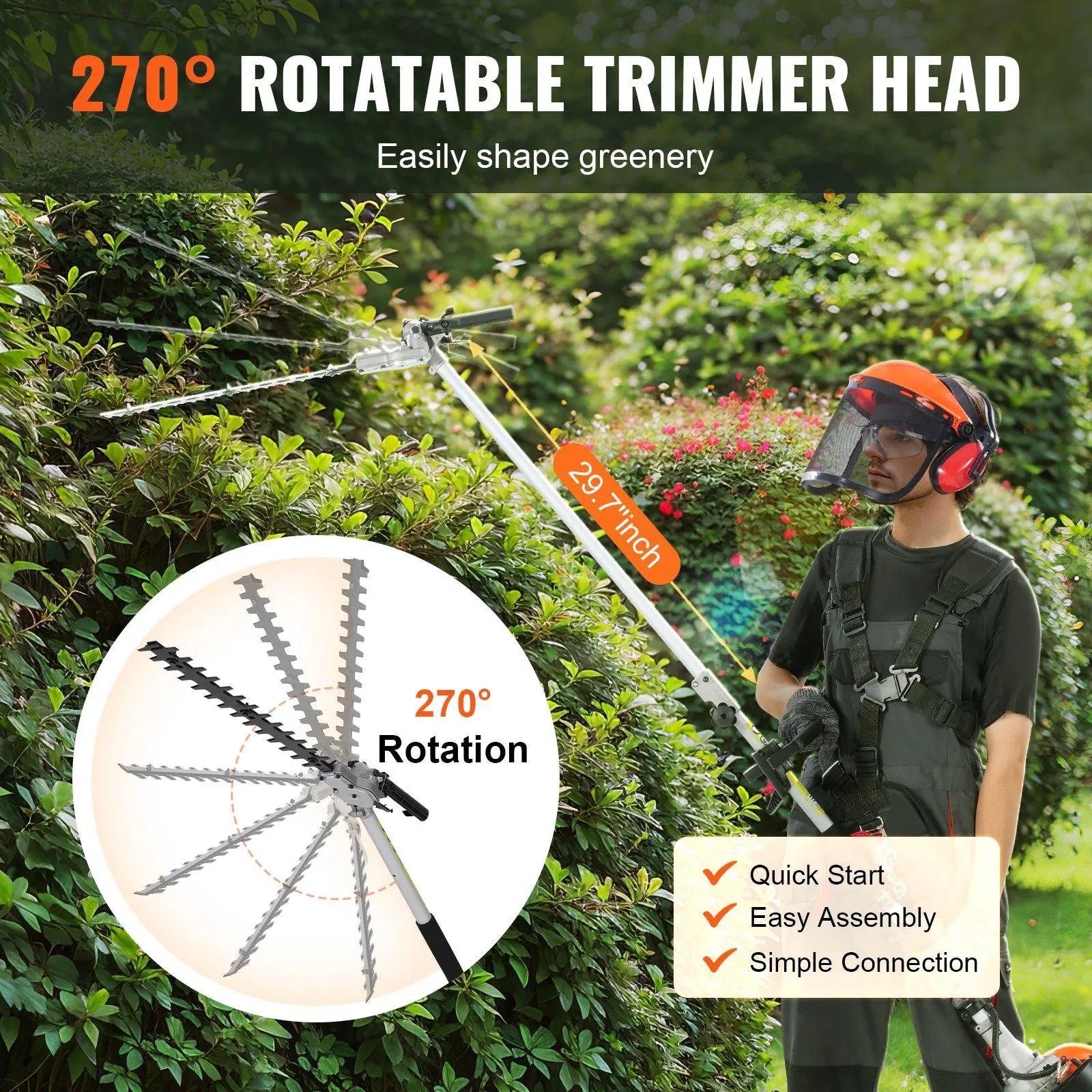 52CC 6-in-1 Multi-Function Garden Tool Set